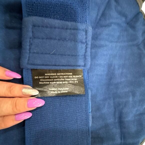 Sunbeam Heating Pad Hot & Cold Therapy, 3 Heat Settings Auto-Shutoff Blue, 11x21 - Picture 6 of 6